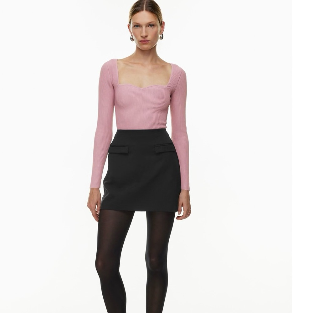 Babaton Aritzia Sculpt Knit Sweetheart Long Sleeve XS - Picture 4 of 13